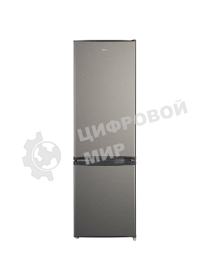 Холодильник Evelux FS 2220 X серый двухкамерный 188/64л морозилка снизу