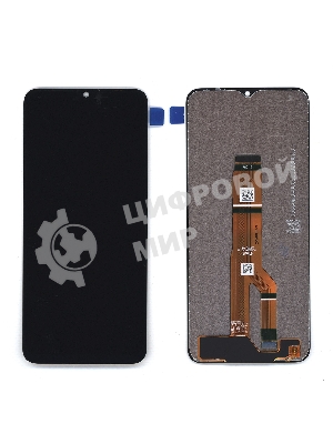 Дисплей (модуль) для Huawei Honor X6A в сборе с тачскрином черный