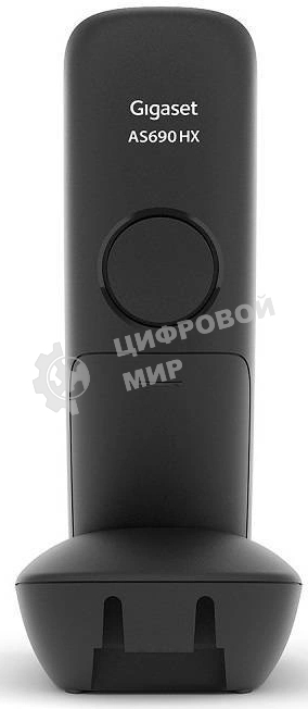 Дополнительная трубка Dect Gigaset AS690HX черный для AS690