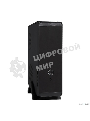 Компьютерный корпус MiniITX ExeGate MI-209 Black, miniITX/mATX, (M400, 80мм), 2хUSB, Audio