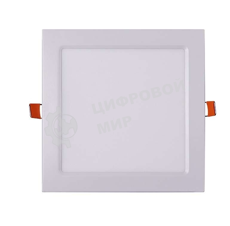 Светильник светодиодный JazzWay ультратонкий встраив. PPL-S 15Вт 6500К IP40 WH 190мм квадрат