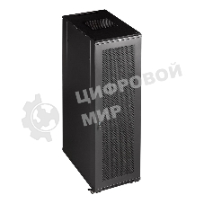 Шкаф серверный Lanmaster (TWT-CBB-42U-8X10-G1) напольный 42U 800x1000 мм пер. дв. стекл. задн. дв. двуст. 2 бок. пан. 800 кг черный IP20