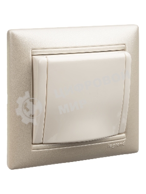 Розетка Valena с заземлением с крышкой (белая)