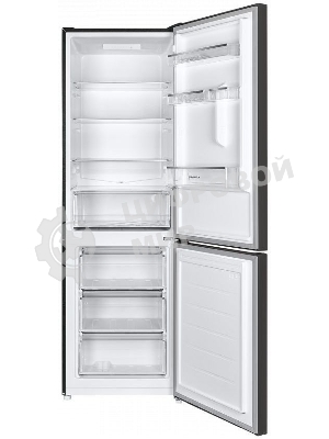 Холодильник Maunfeld MFF185SFSB черный мат. двухкамерный 211/104л морозилка снизу