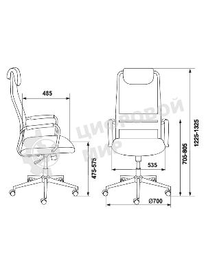 Кресло Бюрократ KB-9N/DB/TW-10N TW-01 TW-11 синий, сетка