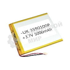 Аккумулятор Li-Pol (батарея) 3.5x90x100мм 2pin 3.7V/5000mAh