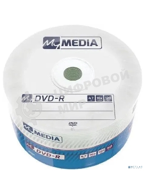 Диск DVD-R MyMedia 4.7Gb 16x Pack wrap (50шт) (69200)