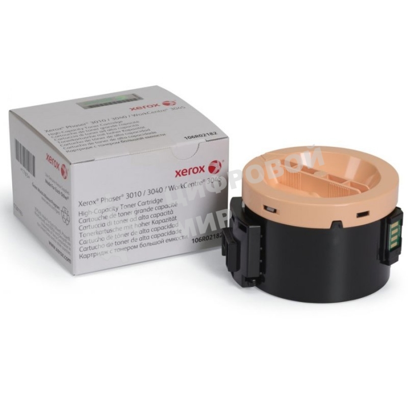 Картридж лазерный Xerox 106R02183 черный для Xerox Ph 3010/WC 3045B 2300 стр.(channels)