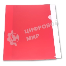 Папка-уголок Бюрократ -E310N/1RED непрозрачный A4, пластик, 0.18мм, красный