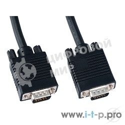 Кабель PERFEO Кабель VGA/SVGA вилка - VGA/SVGA вилка, с ф/фильтрами, 1,8 м. (V7001)