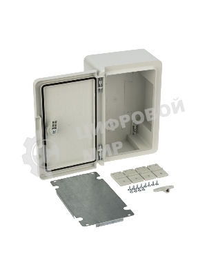 Корпус пластиковый ЩМПп Rexant с монтажной панелью 300х200х130 мм ABS УХЛ1 IP65