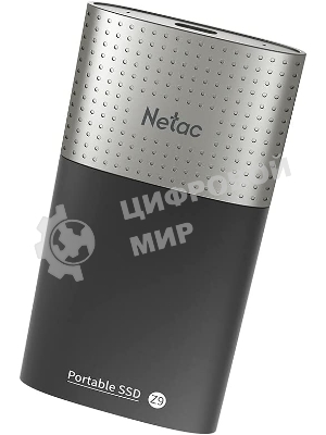 Внешний SSD Netac Z9, 250 Gb, USB 3.2 Gen 2 Type-C, R/W 550/480, черный