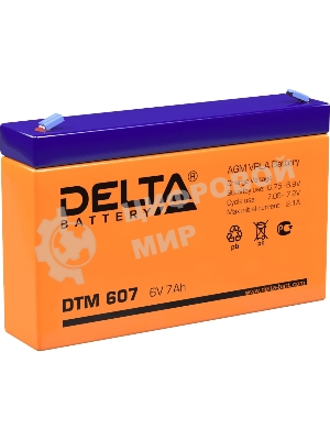 Батарея для ИБП Delta DTM 607 (6V, 7Ah)