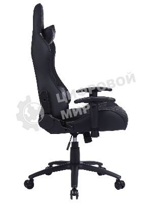 Кресло Cactus CS-CHR-030BL черный, экокожа, подголовник