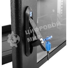 Шкаф коммутационный ЦМО (ШРН-9.500-9005) настенный 9U 600x529 мм пер. дв. стекл 200 кг черный 470 мм 180 град.