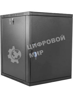 Шкаф ЦМО телекоммуникационный настенный сварной 12U (600 650) съемные стенки, дверь металл, черный