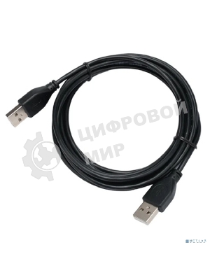 Кабель USB2.0 Cablexpert CC-USB2-AMAM-3M, AM/AM, экран, 28/26AWG, медь, Pro, 3м, черный, пакет