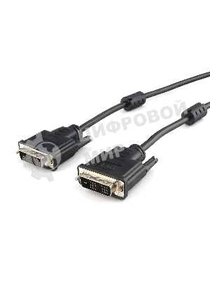 Кабель DVI-D single link Cablexpert CC-DVIL-BK-6, 19M/19M, 1.8м, CCS, черный, экран, феррит.кольца, пакет