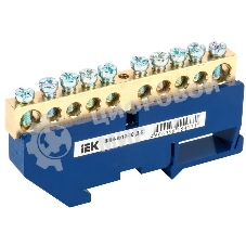 Шина нулевая на DIN-изол. ШНИ-8х12-10-Д-С IEK YNN10-812-10D-K07