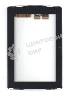 Сенсорное стекло (тачскрин) для Asus Eee Pad Slider SL101, черное с рамкой