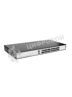 Коммутатор неуправляемый PoE ORIGO OS1226P/285W/A1A 24x100Base-TX PoE+, 2x1000Base-T, PoE-бюджет 285 Вт, корпус металл