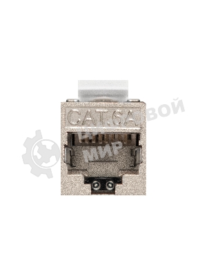 Модуль-вставка Keystone Jack RJ-45 ExeGate KJ-8P8C-SH-C6A-180-TL (Кат.6A, экранированная, 180 градусов, IDC Toolless (без инструмента))