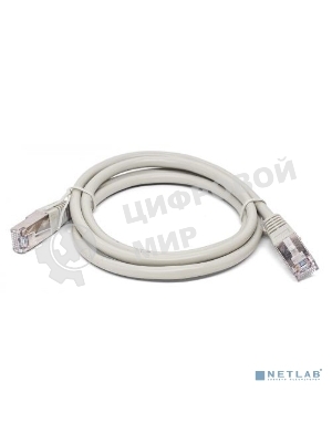 Кабель патч-корд, Filum FL-F5-1M F/UTP 5e cat. 1м, 26AWG(7x0.16 мм), омедненный алюминий (CCA), PVC, серый