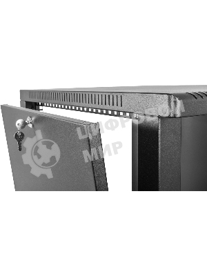 Шкаф ЦМО телекоммуникационный настенный сварной 12U (600 650) съемные стенки, дверь металл, черный