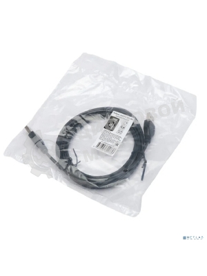 Кабель USB2.0 Cablexpert CC-USB2-AMAM-3M, AM/AM, экран, 28/26AWG, медь, Pro, 3м, черный, пакет