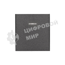 Выключатель Kranz STRONG 1 кл перекрестный (переключатель) с подсветкой 10А с/у графит