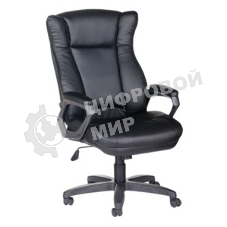 Кресло компьютерное OLSS АДМИРАЛ Ультра черный экокожа Крестовина 