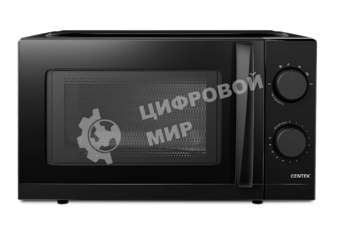 Микроволновая печь Centek CT-1571 черный, 20 л, 700 Вт, переключатели - поворотный механизм