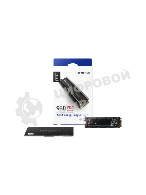 Накопитель SSD Samsung 980 PRO, 1TB, PCIe 4.0 x4, M.2 2280, NVMe, R/W 7000/5000, с радиатором