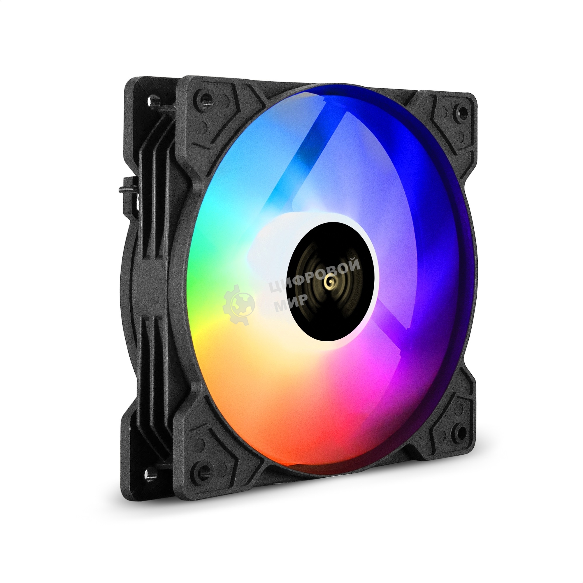 Вентилятор для корпуса ExeGate EX12025HM3PM.FRGb.5CS черный, 120 мм, 1200 об/мин, 24 дБ, 3 pin