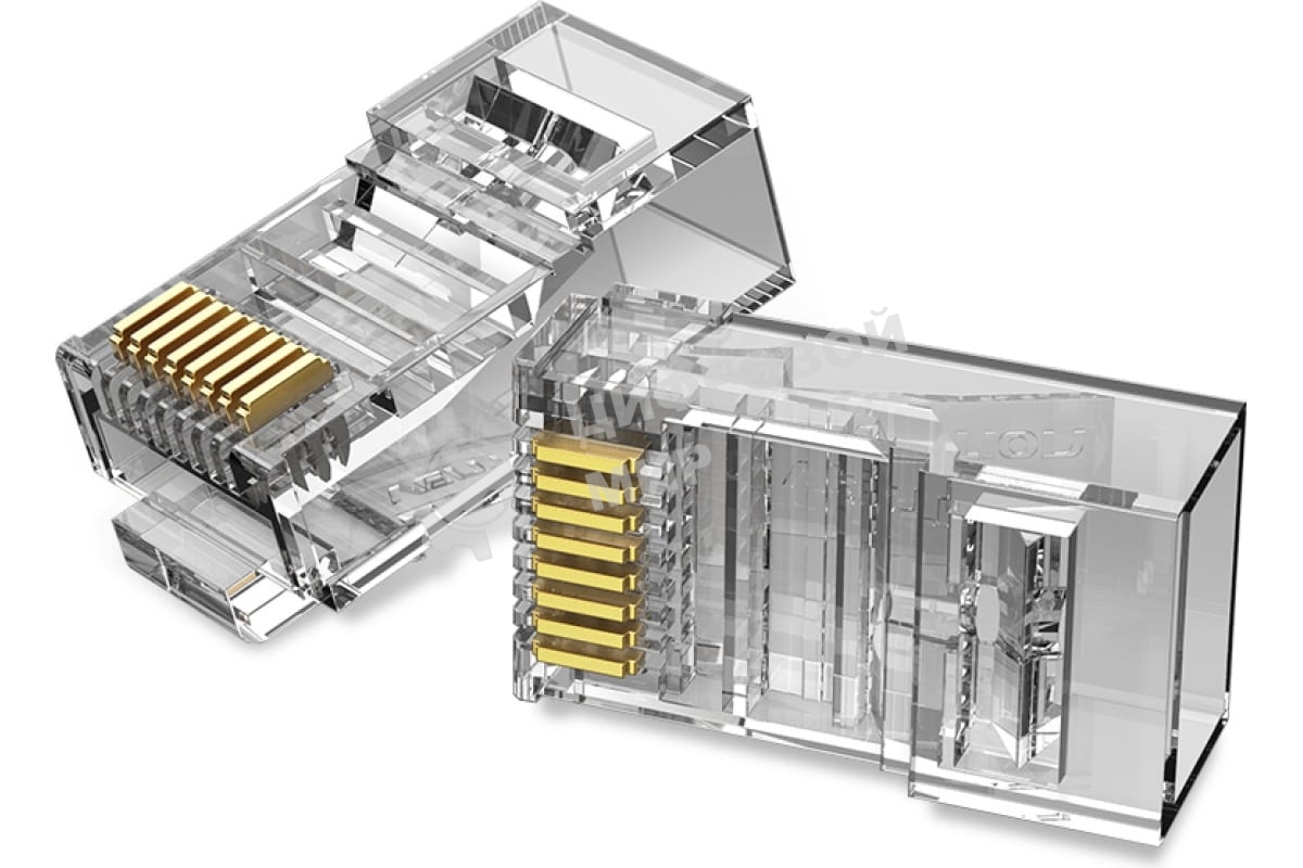 Коннектор Vention RJ45 (8p8c), cat. 6, под витую пару (50 шт.)