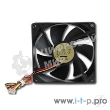 Вентилятор для корпуса Gembird черный, 90 мм, 2500 об/мин, 26 дБ, 3 pin