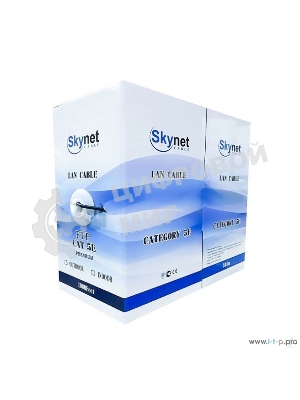 Кабель SkyNet FTP outdoor, медный, FLUKE TEST, кат.5e, однож., 305 м, box, черный CSL-FTP-4-CU-OUT