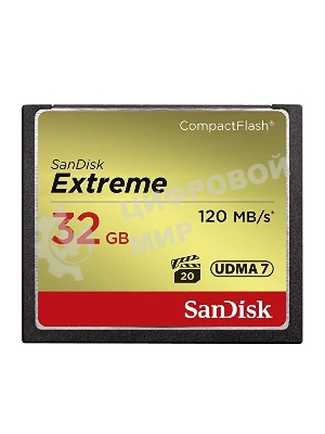 Флеш карта CF 32GB SanDisk Extreme 120MB/s