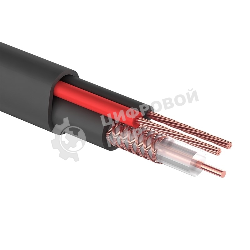 Кабель PROconnect КВК-П-2 +2x0,50 мм² (Cu/Cu) черный (бухта 200 м)