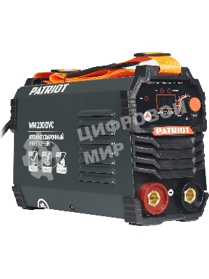Сварочный аппарат Patriot WM230DVC инвертор ММА 10.7кВт (кейс в комплекте)