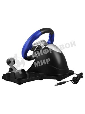 Руль черный SVEN GC-W600 (виброотдача, педали, джойстик, 12 кн., USB)