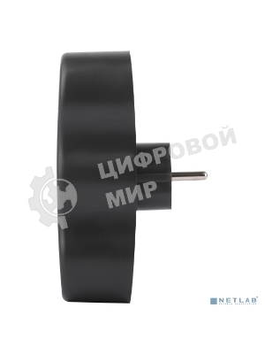 Разветвитель электрический ЭРА SPx-3e-B на 3 розетки с заземлением 16А черный