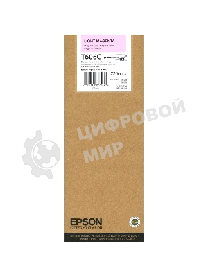 Картридж струйный Epson C13T606C00 светло-пурпурный (220 мл) для Stylus Pro 4800