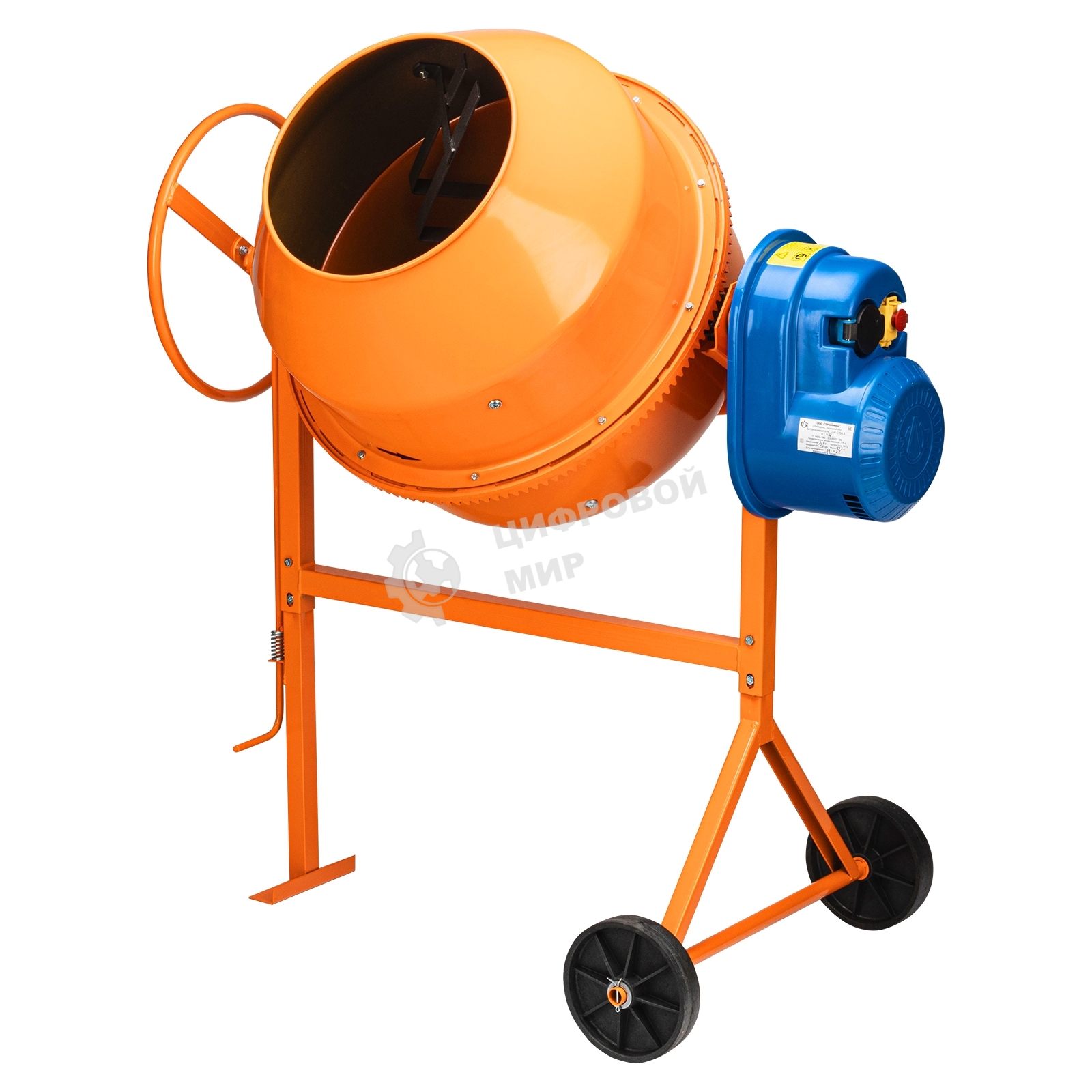 Бетоносмеситель Россия СБР-190 190 л, 1,0 кВт, 220 В, чугунный венец