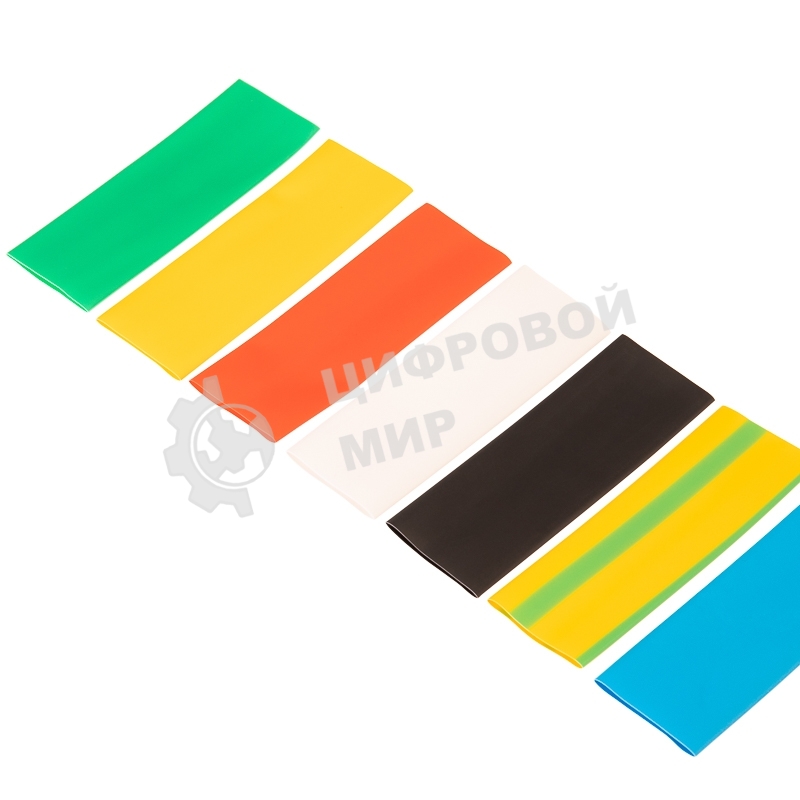 Набор термоусаживаемых трубок Rexant №19 ТУТ нг 15/7,5 мм, 7 цветов (упак. 21 шт. по 10 см)