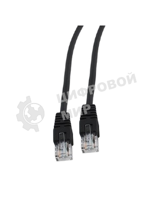 Патч-корд UTP Cablexpert cat.5e, 5м, литой, многожильный черный