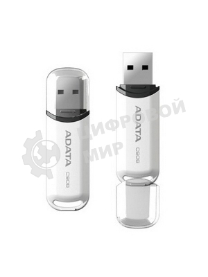 Флешка USB ADATA C906 (AC906-32G-RWH), 32Gb, USB 2.0, R/W 15/5, белый