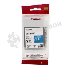 Картридж струйный Canon PFI-102C (0896B001) голубой (130 мл.) для Canon imagePROGRAF iPF605, iPF610., iPF650, iPF655, iPF710, iPF750, iPF755, LP17, iPF510