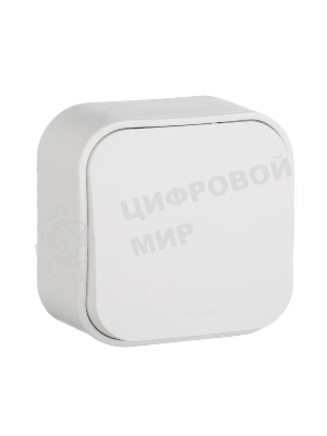 Выключатель Quteo 10A 1-клав., белый