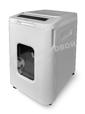 Шредер ГЕЛЕОС АП55-5, DIN P-5 (5 ур-нь секр.), фрагмент 1,9х12мм, АВТОПОДАЧА 400 лист (70г/м2), пл.карты/скрепки/скобы, 55 литров